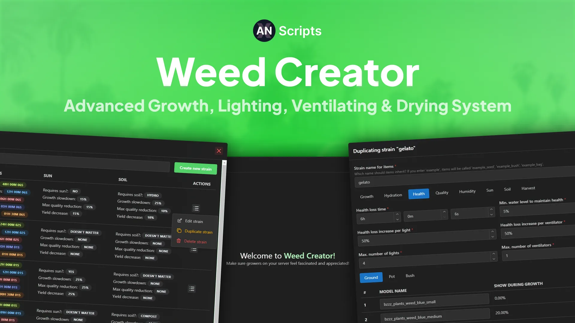 Weed Creator Script
